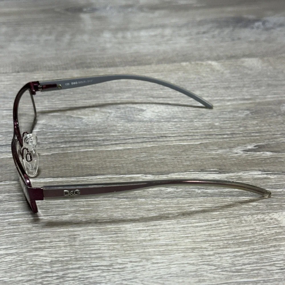 D&G Dolce & Gabbana 4159 Eyeglass Frames 51-17-135 Burgundy Gray Rectangle‎